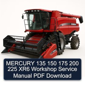 MERCURY 135 150 175 200 225 XR6 Workshop Service Manual PDF Download