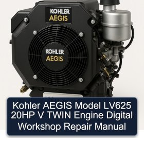 Kohler AEGIS Model LV625 20HP V TWIN Engine Digital Workshop Repair Manual