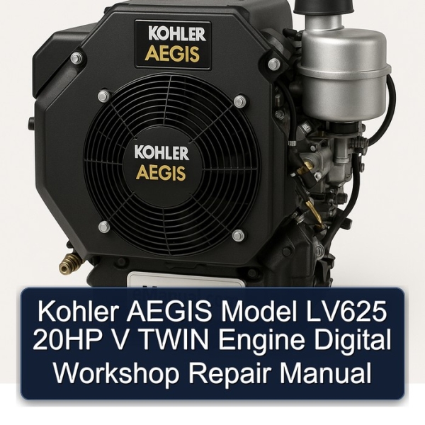 Kohler AEGIS Model LV625 20HP V TWIN Engine Digital Workshop Repair Manual