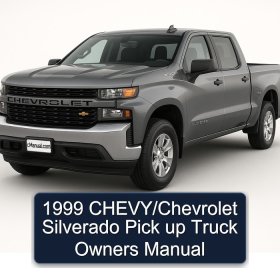 1999 CHEVY/Chevrolet Silverado Pick up Truck Owners Manual