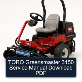 TORO Greensmaster 3150 Service Manual Download PDF