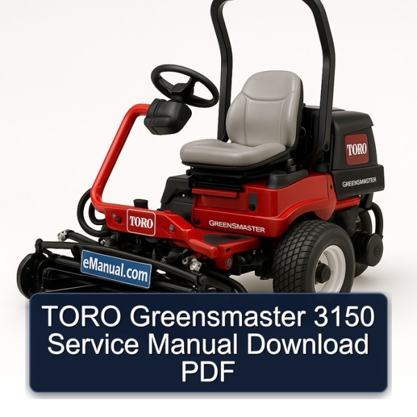 TORO Greensmaster 3150 Service Manual Download PDF