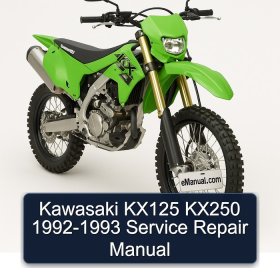 Kawasaki KX125 KX250 1992-1993 Service Repair Manual