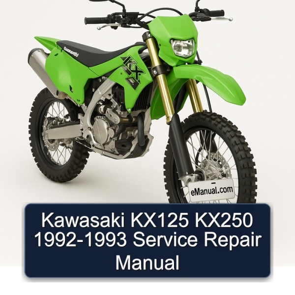 Kawasaki KX125 KX250 1992-1993 Service Repair Manual