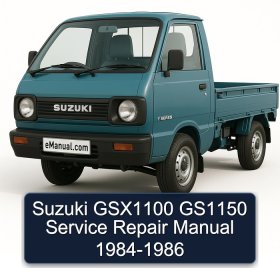 Suzuki GSX1100 GS1150 Service Repair Manual 1984-1986