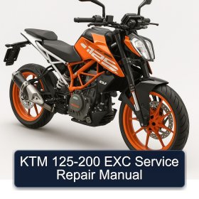 KTM 125-200 EXC Service Repair Manual