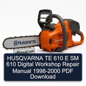 HUSQVARNA TE 610 E SM 610 Digital Workshop Repair Manual 1998-2000 PDF Download