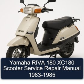 Yamaha RIVA 180 XC180 Scooter Service Repair Manual 1983-1985