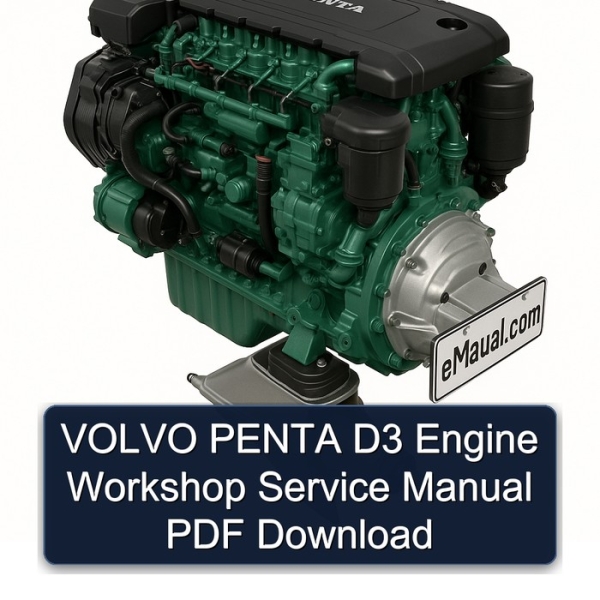 VOLVO PENTA D3 Engine Workshop Service Manual PDF Download