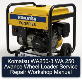 Komatsu WA250-3 WA 250 Avance Wheel Loader Service Repair Workshop Manual