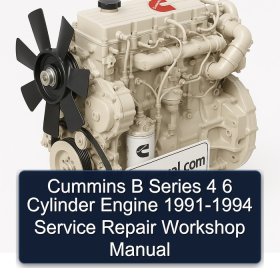 Cummins B Series 4 6 Cylinder Engine 1991-1994 Service Repair Workshop Manual