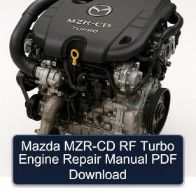 Mazda MZR-CD RF Turbo Engine Repair Manual PDF Download