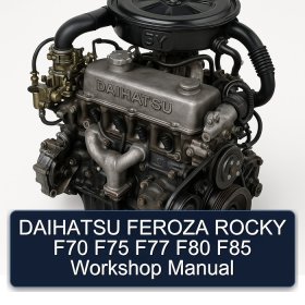 DAIHATSU FEROZA ROCKY F70 F75 F77 F80 F85 Workshop Manual