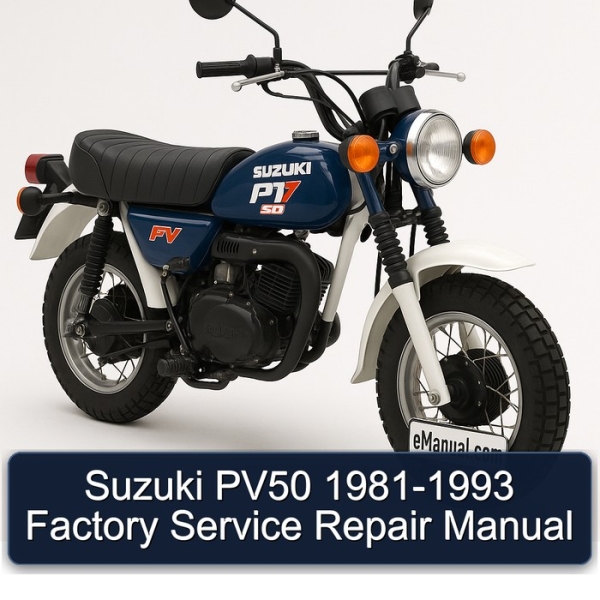 Suzuki PV50 1981-1993 Factory Service Repair Manual