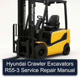 Hyundai Crawler Excavators R55-3 Service Repair Manual