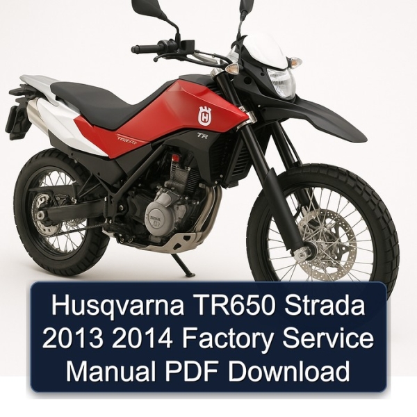 Husqvarna TR650 Strada 2013 2014 Factory Service Manual PDF Download