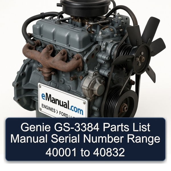 Genie GS-3384 Parts List Manual Serial Number Range 40001 to 40832