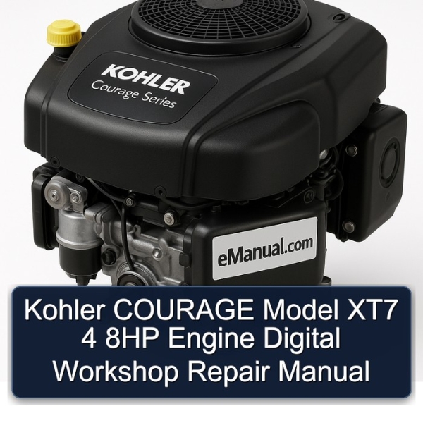 Kohler COURAGE Model XT7 4 8HP Engine Digital Workshop Repair Manual