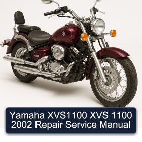 Yamaha XVS1100 XVS 1100 2002 Repair Service Manual