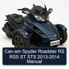 Can-am Spyder Roadster RS RSS ST STS 2013-2014 Manual