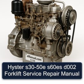 Hyster s30-50e s60es d002 Forklift Service Repair Manual