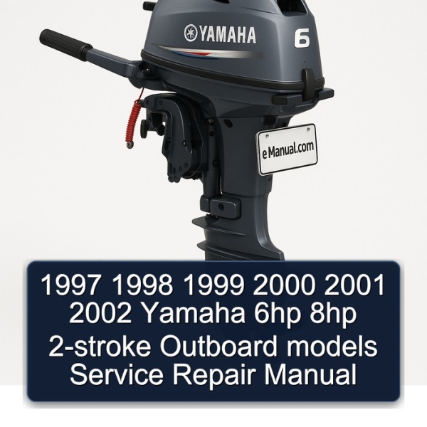 1997 1998 1999 2000 2001 2002 Yamaha 6hp 8hp 2-stroke Outboard models Service Repair Manual