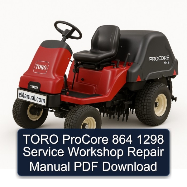 TORO ProCore 864 1298 Service Workshop Repair Manual PDF Download