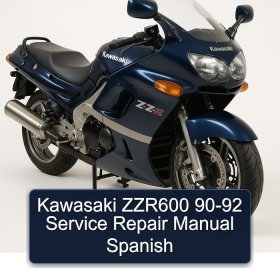 Kawasaki ZZR600 90-92 Service Repair Manual Spanish