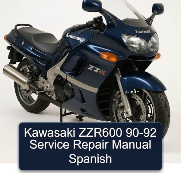 Kawasaki ZZR600 90-92 Service Repair Manual Spanish