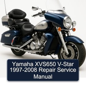 Yamaha XVS650 V-Star 1997-2008 Repair Service Manual