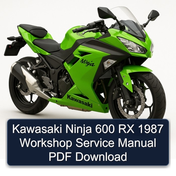 Kawasaki Ninja 600 RX 1987 Workshop Service Manual PDF Download