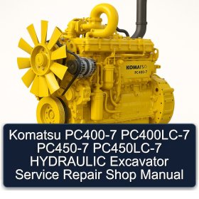 Komatsu PC400-7 PC400LC-7 PC450-7 PC450LC-7 HYDRAULIC Excavator Service Repair Shop Manual