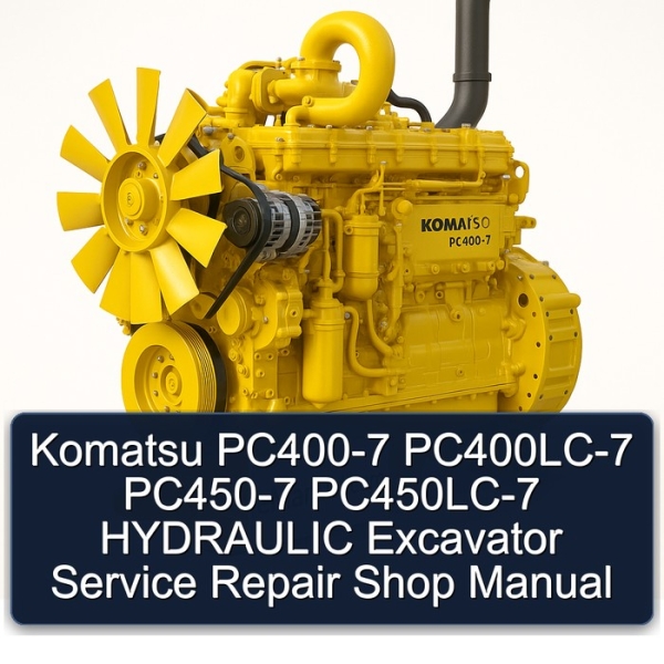 Komatsu PC400-7 PC400LC-7 PC450-7 PC450LC-7 HYDRAULIC Excavator Service Repair Shop Manual