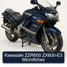 Kawasaki ZZR600 ZX600-E3 Microfiches