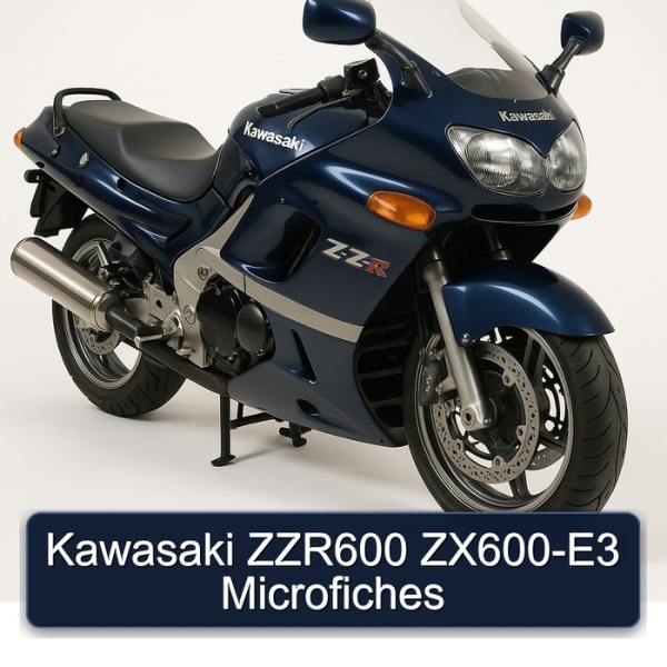 Kawasaki ZZR600 ZX600-E3 Microfiches