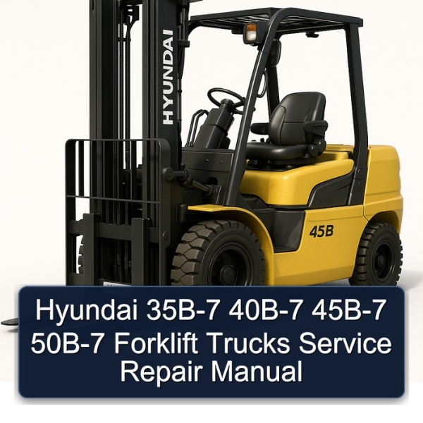 Hyundai 35B-7 40B-7 45B-7 50B-7 Forklift Trucks Service Repair Manual