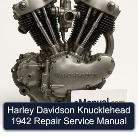 Harley Davidson Knucklehead 1942 Repair Service Manual