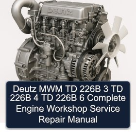 Deutz MWM TD 226B 3 TD 226B 4 TD 226B 6 Complete Engine Workshop Service Repair Manual
