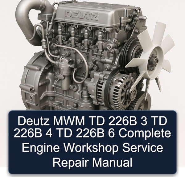 Deutz MWM TD 226B 3 TD 226B 4 TD 226B 6 Complete Engine Workshop Service Repair Manual