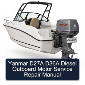 Yanmar D27A D36A Diesel Outboard Motor Service Repair Manual