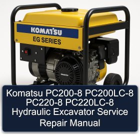 Komatsu PC200-8 PC200LC-8 PC220-8 PC220LC-8 Hydraulic Excavator Service Repair Manual