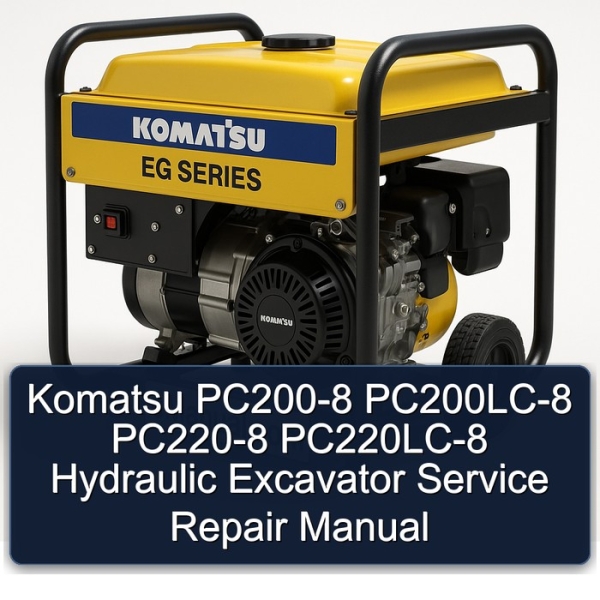 Komatsu PC200-8 PC200LC-8 PC220-8 PC220LC-8 Hydraulic Excavator Service Repair Manual