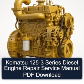 Komatsu 125-3 Series Diesel Engine Repair Service Manual PDF Download
