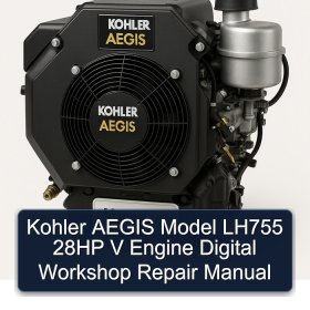 Kohler AEGIS Model LH755 28HP V Engine Digital Workshop Repair Manual