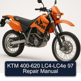 KTM 400-620 LC4-LC4e 97 Repair Manual