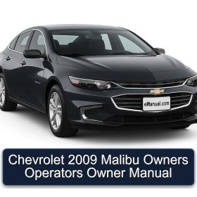 Chevrolet 2009 Malibu Owners Operators Owner Manual