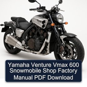 Yamaha Venture Vmax 600 Snowmobile Shop Factory Manual PDF Download