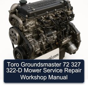 Toro Groundsmaster 72 327 322-D Mower Service Repair Workshop Manual