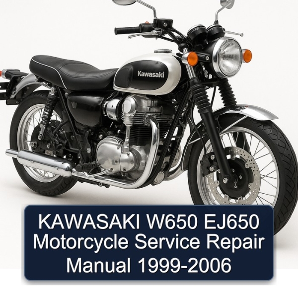 KAWASAKI W650 EJ650 Motorcycle Service Repair Manual 1999-2006