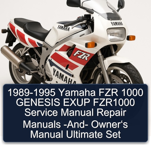 1989-1995 Yamaha FZR 1000 GENESIS EXUP FZR1000 Service Manual Repair Manuals -And- Owner‘s Manual Ultimate Set